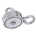 Strong Salvage Magnet Pot Fishing Magnet Deep Sea Magnetic Hook Neodymium Recovery Magne (Size 48mm)