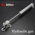 6X 80Nm Hydraulic Gas Strut Lift Support Door Cabinet Hinge Spring