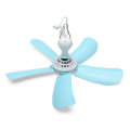 220V 7W Energy-saving Mini Ceiling Cool Fan Electric Anti-mosquito Lake Green Fan with 5 Leaves