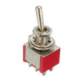 5pcs Red Toggle Switch DPDT On-Off-On 6 PINs 3 Position 5A 120V /2A 250V AC