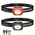 SGODDE 2PCS Five Modes Induction Headlamp USB Rechargeable Adjustable IPX65 Waterproof Outdoor Cycli