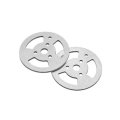 2Pcs Silver Plastic Track + Driving Wheels + Bearing Wheels Set Accessory For Robot Car Chassis