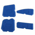 4Pcs Blue Hand Tools Combination Caulking Tool Kit Joint Sealant Silicone Spreader Spatula Scraper E