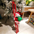 Electric Santa Claus Climbing Stairs Christmas Music Santa Doll Decor