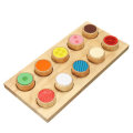 Wooden Touch and Match Sensory Board Montessori Touch Early Educational Puzzle Toys Provide Various