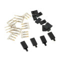 5 pairs JR Servo Receiver Connector Plug with Lock and Male Female Gold Plated Terminals Crimp Pin K