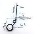 Aluminum Tail Wheel Landing Gear With 25mm Wheel For 40 Class / 60 Class RC Airplane