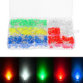 500PCS F5 5mm LED Light-emitting Diode Luminous Tube Beads Resistance Lights Kits Bulb Lamp
