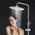 10`` Round High Pressure Rainfall Shower Head 9.6L/min Self-cleaning Nozzles