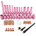 46Pcs TIG Gas Lens Collet Body Assorted Size Kit for TIG Welding Torch SR WP9 20