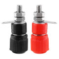 One Pair Red and Black of Terminal js-919 Test Connector Ground Pole 4mm Terminal Instrument Instrum