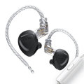 CCA CKX 6BA + 1DD Metal Earphones HIFI In Ear Monitor Bass Heads... (COLOR.: SILVER | TYPE: WITHMIC)