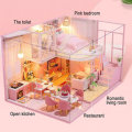 Miniature DIY Doll House With Furnitures Wooden House Toys For Children Birthday Gift