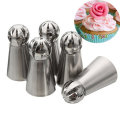 5pcs Stainless Steel Sphere Ball Icing Piping Nozzle Cup Cake Pastry Tips Decor