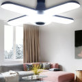 E27 LED RGB 4 Leaves Garage Light Bulb Deformable Music Ceiling Lamp Bluetooth APP Fixture Workshop+