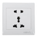 AC 110-250V 10A Dual Port 5-hole Wall Charger Socket Power Outlets Panel