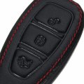 3 Button Leather Remote Key Case Cover For Ford Fiesta Focus Mondeo Kuga