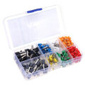400pcs 8 Size 8 Color Wire Copper Crimp Connector Insulated Cord Pin End Terminal Kit Set