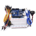 Starter Kit for Arduino Uno R3 Bundle of 5 Items Uno R3 Breadboard Jumper Wires USB Cable and 9V Bat