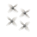 2 Pairs HQProp Micro Whoop Prop 40mmx4 40mm 4-Blade Propeller 1.0mm Shaft for TinyWhoop RC Drone FPV