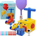 Inertia Balloon Powered Car Toys No Batteries Aerodynamics Upgraded With Launcher Rocket For Childre