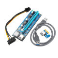 3pcs PCI Express PCI-E 1X to 16X Riser Card 6Pin PCIE USB3.0 SATA Expansion Cable for Miner Mining B