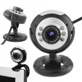 Bakeey 720P USB Computer Video Camera 6 LED Lights 30W Webcast Webcam Video Conference Camera Built-