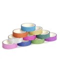 10Pcs/Lot Rainbow Shine Brightness Color Decorative Washi Ribbon Party Supplies Decoration Solid DIY