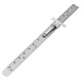 6 inch Pocket Clip Depth Length Ruler Scale Gauge Marking Measuring Tool Feeler Straight Ruler