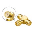 2PCS RJX Hobby RJX2254 SMA Female Plug To Dual SMA Female T-type RF Coaxial Adapter Connector