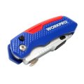 WORKPRO W011017N Folding Utility Kni-fe Safety Box Cutter with 13pcs Blades Included Multi Tools