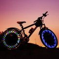 7LED Full Color Bike Silica gel Spoke Light MTB Steel Wire Lamp