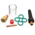 8Pcs Welding Torch Gas Lens Glass Cup Kit For TIG WP-9/20/25 Series 1/8inch