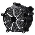 Motorcycle Air Cleaner Intake Filter System Black For Softail Touring Dyna 1993-2016