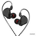 CVJ CSE 1BA+1DD HiFi Bass In-Ear Earphone HIFI Monitor Headsets ... (COLOR.: BLACK | TYPE: STANDARD)