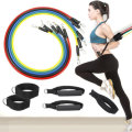 KALOAD 11PCS/Set 10-30LBS Resistance Bands Workout Exercise Fitness Yoga Loop Belt Elastic Stretch B