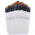 Zhuting 12 Pcs 0013FR 0013A Front / Oblique Nylon Writing Brush Set