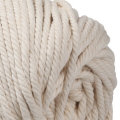 Natural Beige Cotton String Thread Twisted Cord Rope Craft Macrame