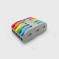 PCT-2-5 Color 5Pin Wire Connector Terminal Block Conductor Push-In Universal Compact Cable Splitter
