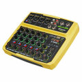 Drembo 4/6 Protable Digital Audio Mixer Console with Sound Card bl... (COLOR.: YELLOW | ADAPTOR: US)