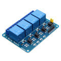 5pcs 5V 4 Channel Relay Module PIC ARM DSP AVR MSP430 Blue Geekcreit for Arduino - products that wor
