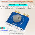 XY-KA50H HIFI TPA3116D2 50W+50W Stereo bluetooth 5.0 +AUX+ U Disk+ USB Power Amplifier Board  Speake