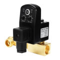 AC 110V 1/2 Inch 2-way Drain Valve Electronic Timed Air Compressor Condensate Auto Pressure Switch