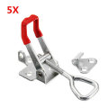 5Pcs 180Kg/397Lbs Quick Latch Type Toggle Clamp Catch Adjustable Lever Handle
