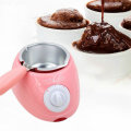 Chocolate Melting Pot Electric Fondue Melter Machine Set DIY Chocolate Fondue Machine Pink