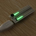 5Pcs 2x13 USB Mini Spectrum Green LED Board Voice Control Sensitivity Adjustable