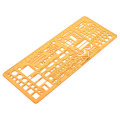1:100 1:200 Double Scale Combo Architecture Building Formwork Drawing Template KT Soft Ruler Stencil
