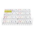 Transparent Piano Notes Keyboard Sticker Piano Electronic Keyboard Key Sticker for Musical White Key
