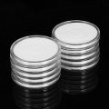 Small Round Box One Clear Ten Commemorative Coin Coin Collection Box Coin Holder