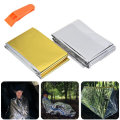 2Pcs 160x210cm Outdoor Emergency Blanket Ultralight Thermal Blanket First Aid Insulation Survival Fo